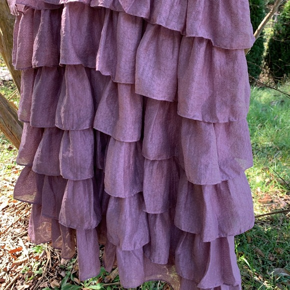 JessaKae Charming Ruffled Dress in Mauve - Picture 7 of 12